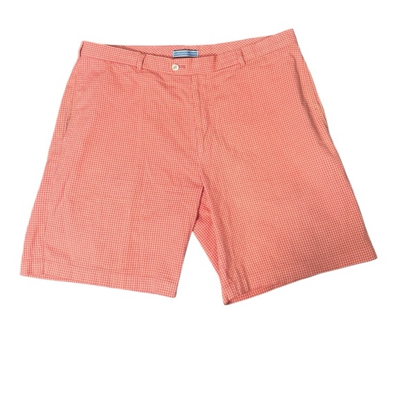 Peter Millar Shackleford Performance Hybrid Golf Shorts 38 Pink Gingham - Picture 1 of 4